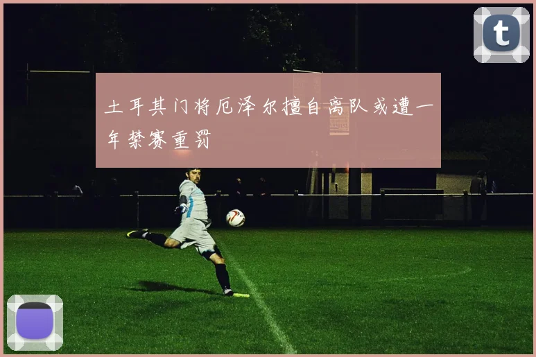 土耳其门将厄泽尔擅自离队或遭一年禁赛重罚
